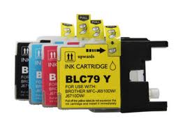 FREE SHIPPING! Brother LC79XXL 4-Pack Combo Ink (KCMY) $4.00 each